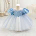 6271 Baby Girls' Party Dress Formal Ball Gown Birthday Ceremony Toddler Girls Dresses Princess Summer Wholesale of Baby Clothes
