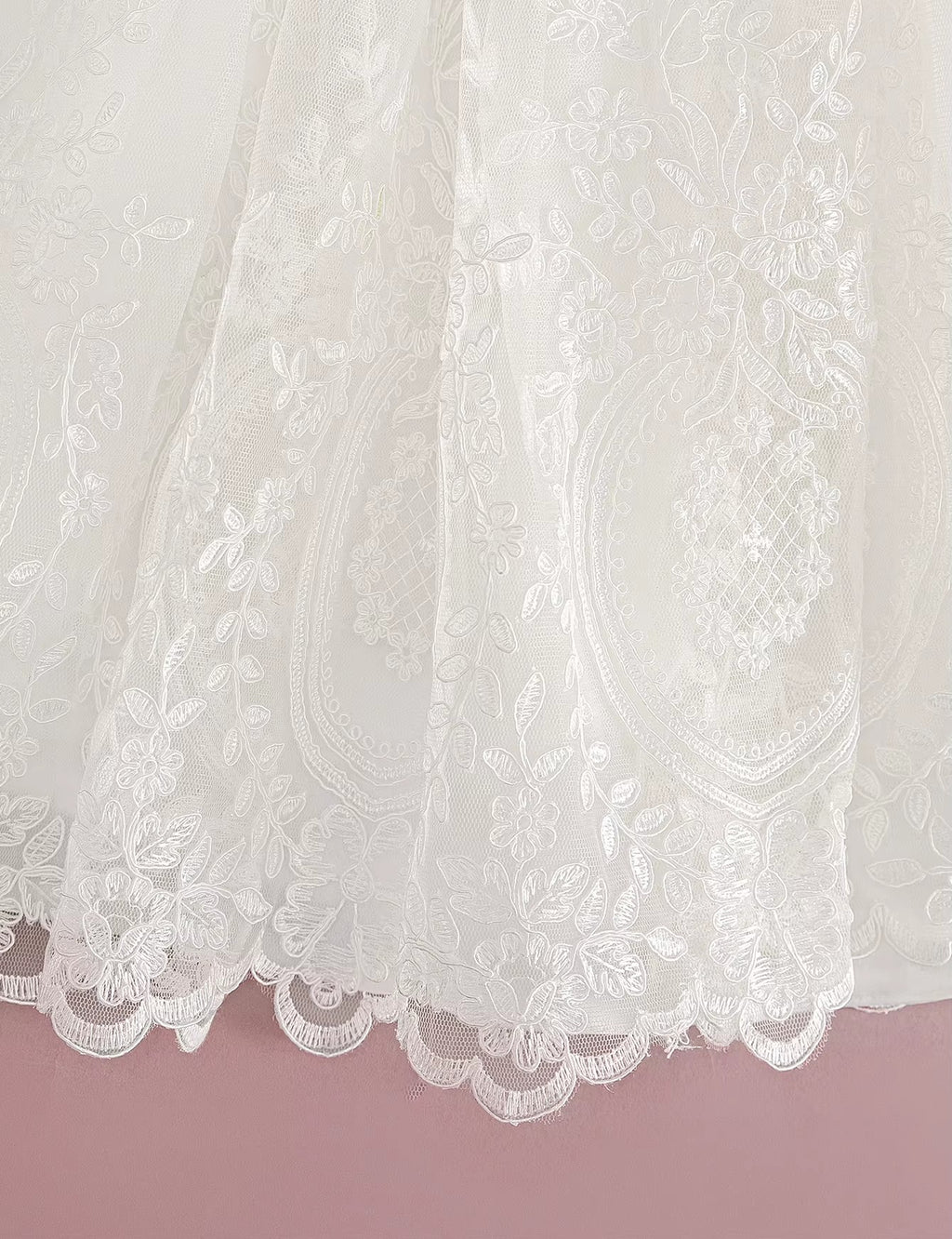 5082 Baptism Baby Girl Dresses Lace Baby Frocks Party Wear Floral Gown with Bonnet Summer Infant Clothing