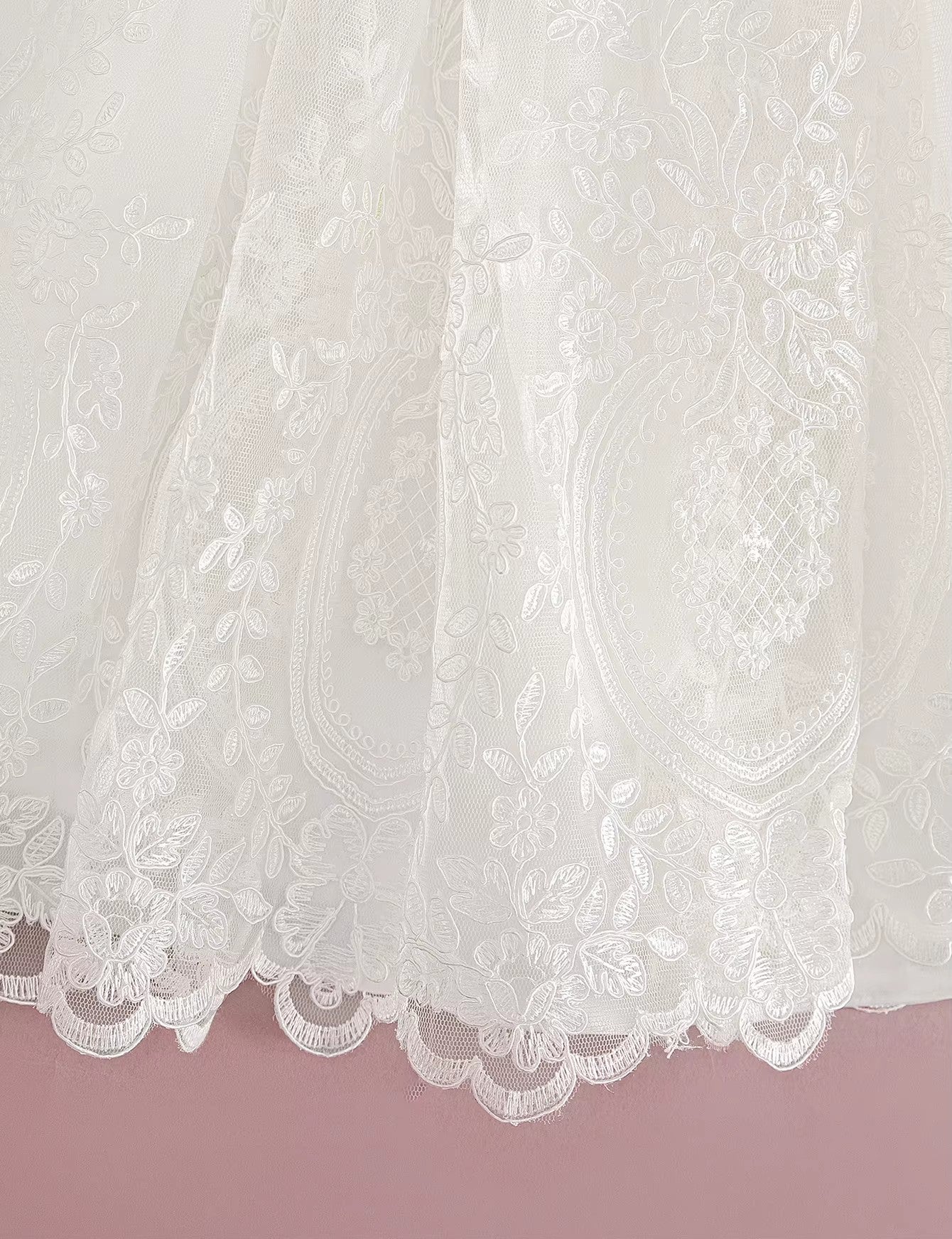 5082 Baptism Baby Girl Dresses Lace Baby Frocks Party Wear Floral Gown with Bonnet Summer Infant Clothing