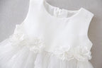 7173 Baby Girl Christening Dress Baptism Dedication Blessing Gown Special Occasion Dresses With Floral Embroidered