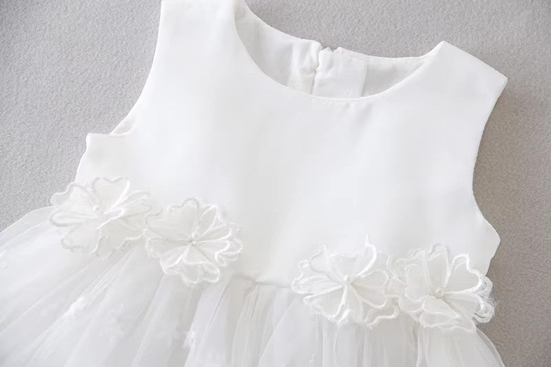 7173 Baby Girl Christening Dress Baptism Dedication Blessing Gown Special Occasion Dresses With Floral Embroidered