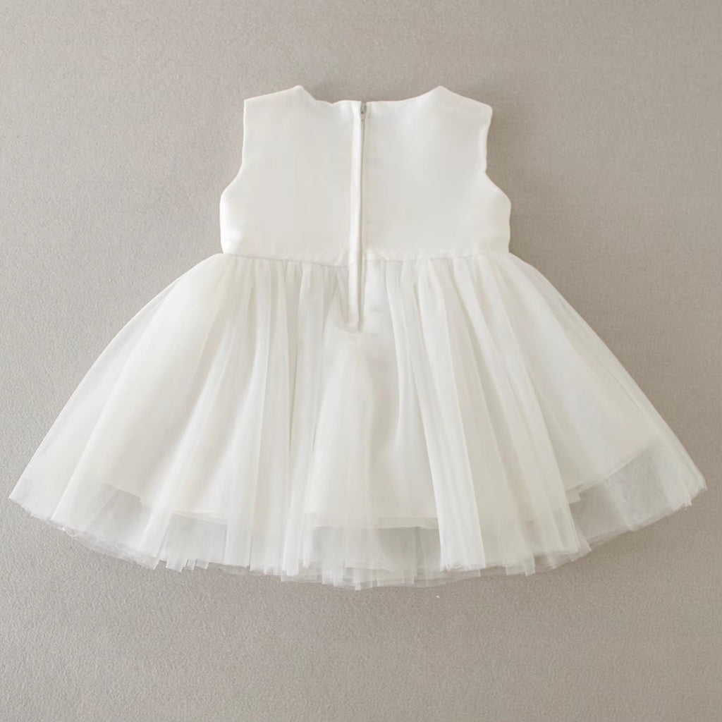 7521 Baby Girls Elegant Baptism Dress Lace Luxury Beautiful White Baby Girl Cute Gown Christening Formal Fashion New Design