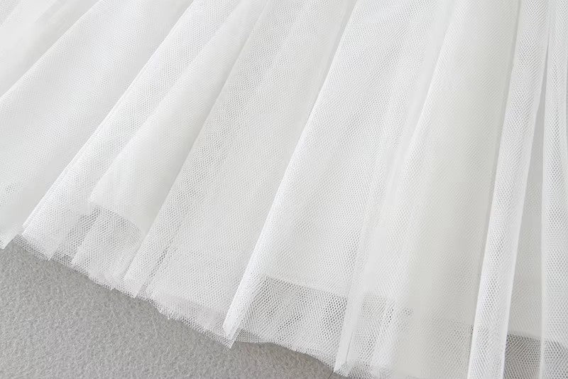 9708 Baby Baptism Wedding Party Dresses Lace Comfortable Tulle Bow Decoration Long Sleeves 2pcs Set with Hood