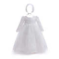 6209 Baby Girl Bowknot LacFashion Baby Girl Bowknot Lace Princess Flower Dresses Performance Birthday Party Dress 0-2Year Old