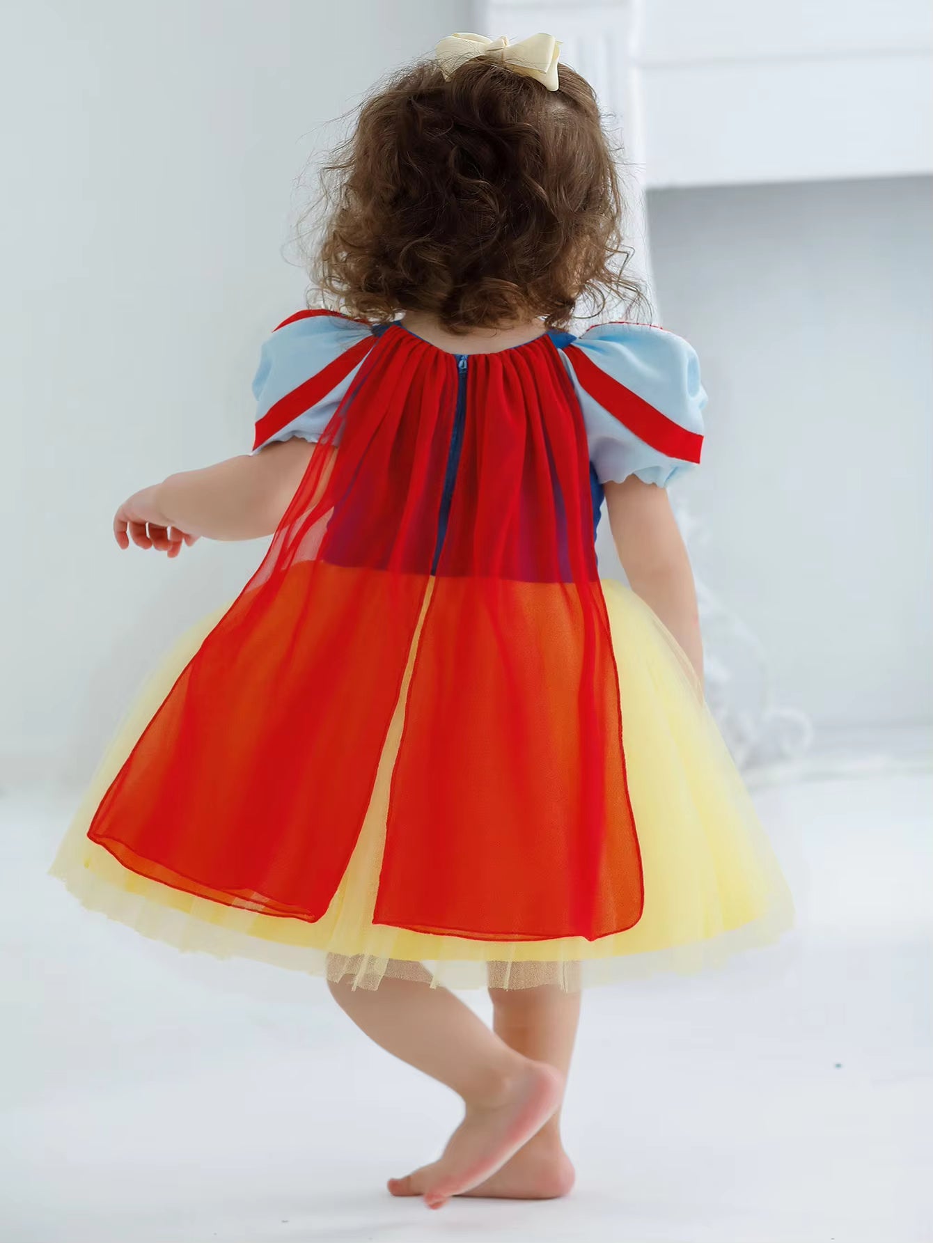 6273 Wholesale Tulle Short Sleeves Sequin Baby Flower Girl Dresses 18-24M Blue Gold Toddler Baby Girl Newborn Tutu Dresses 1Y