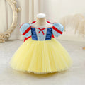 6273 Wholesale Tulle Short Sleeves Sequin Baby Flower Girl Dresses 18-24M Blue Gold Toddler Baby Girl Newborn Tutu Dresses 1Y