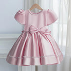 5180 Ball Gown for Kids Beaded Satin  Little Girls Party Dresses Birthday Flower Girls Dress Princess Boutique Clothes