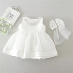 8022 Baby Girl Christening Dress Baptism First Birthday Outfits Girl for Kid Baby Party Wear Wedding