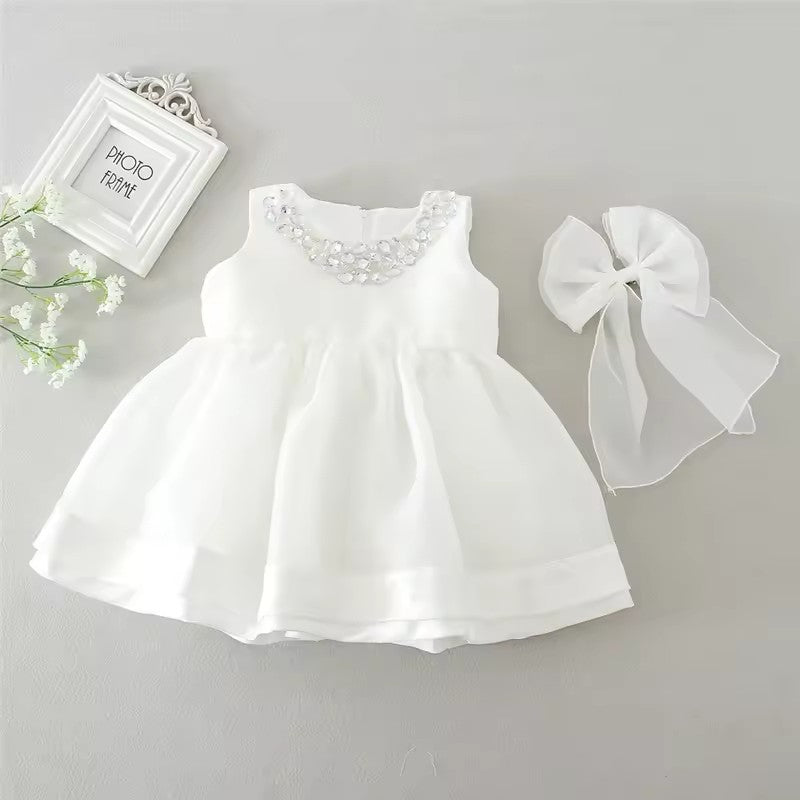 8022 Baby Girl Christening Dress Baptism First Birthday Outfits Girl for Kid Baby Party Wear Wedding
