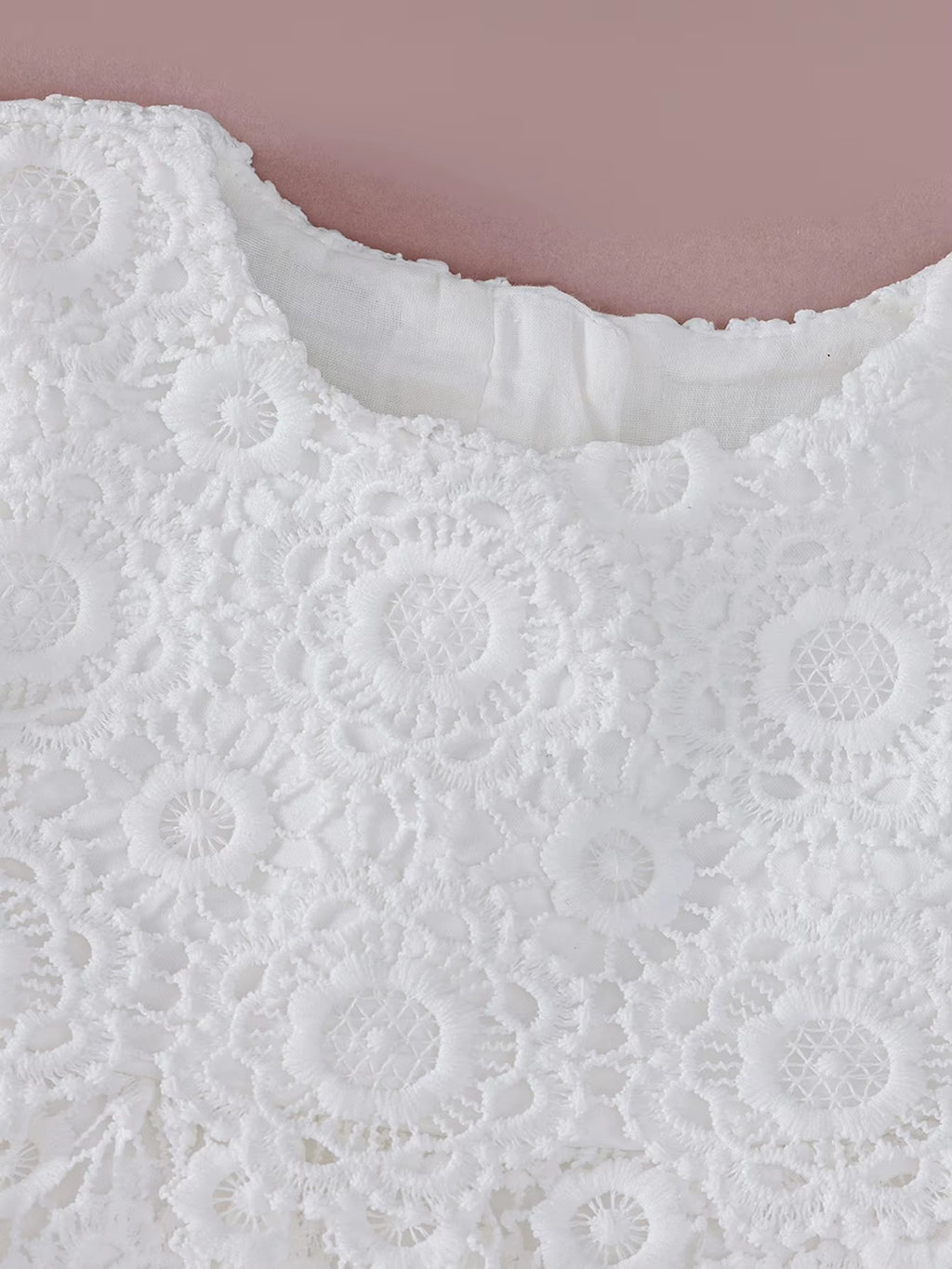 7523 Soft New Born Baby Girl Lace Party Dresses White First Communion Christening Gown Infant Baptism Dress