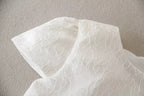 7520 Christening Flower Newborn Gown White Baby Infant Girl Baptism Dresses With Bow