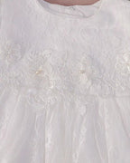 7908 New Embroidery Newborn Baptism White Christening Lace Dress Baby Birthday Party Wedding Dresses Princess Dress Baby Set
