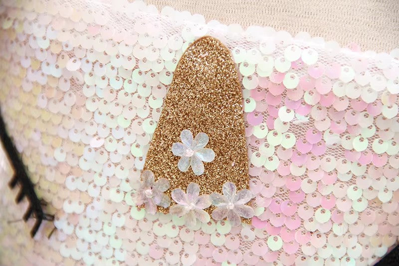 7176 Baby Girl Birthday Party Dress Sequin Dress for Baby Pink Cartoon Baby Summer Princess Doll Dress Set Kids Wholesale Clothing