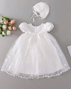 6208 Wholesale Customization Smocked Puffy Long Casual Costume Dress for Newborn 3 Months Baby Girls Communion Christening Baptism