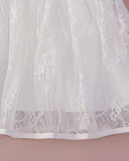 7908 New Embroidery Newborn Baptism White Christening Lace Dress Baby Birthday Party Wedding Dresses Princess Dress Baby Set