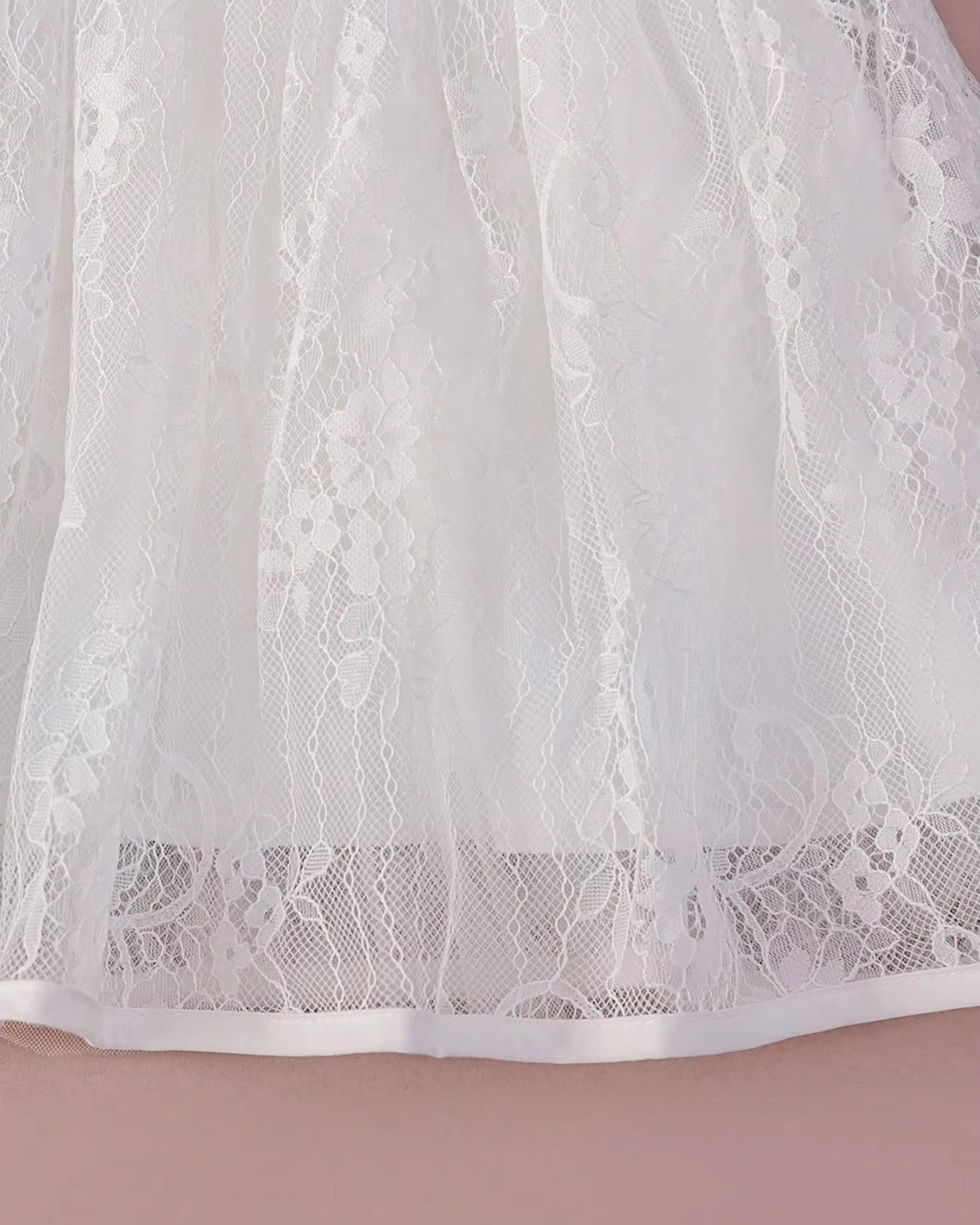 7908 New Embroidery Newborn Baptism White Christening Lace Dress Baby Birthday Party Wedding Dresses Princess Dress Baby Set