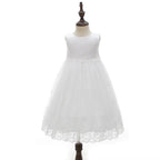 9903 Baby Girls Special Occasions Dresses Waist Christening Gown Baptism Dress With Bonnet