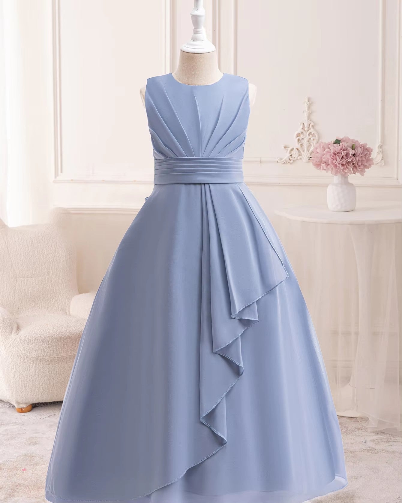 5129 Elegant Style Children's Evening Dresses for Girls 12 Years Princess Big Girl Dress Summer Kid Birthday  Frocks