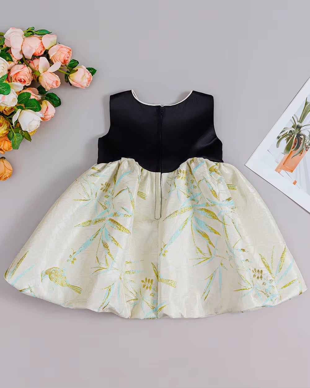 5195 Newborn Baby Clothes Toddler Party Dresses for Girls  Flower High Quality Sleeveless Baby Girl Frock Dress Princess