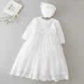6131 Baby Girl Lace Dresses Clothes Baptism Gown Birthday Christmas Outfits Girls Baby Frock Design Girl Dress White Christening