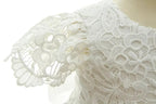 6110 Toddler Dress Clothing White Lace Short Sleeve Baptism Dress Princess Girl Christening Gown With Hat Baby Dresses