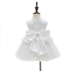 9912 Wholesale White Ruffle Baby Girl Frock Dress Designs for Newborn 0-3 Months First Birthday Christening Baptism Special Occasion