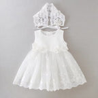 7173 Baby Girl Christening Dress Baptism Dedication Blessing Gown Special Occasion Dresses With Floral Embroidered
