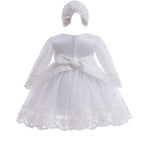7698 Wholesale Baby Christening Dress Princess Baby Dresses 0-12 Months Wedding Party Flower Tulle Baby Party Dresses