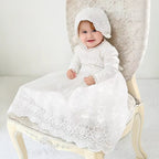 6131 Baby Girl Lace Dresses Clothes Baptism Gown Birthday Christmas Outfits Girls Baby Frock Design Girl Dress White Christening