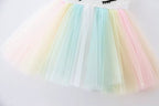 7175 Infant Pageant Dress Colorful Rainbow Infant Christening Birthday Wedding Party Lace Tulle Christening Gown 1Month Baby Dress