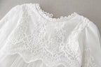 6131 Baby Girl Lace Dresses Clothes Baptism Gown Birthday Christmas Outfits Girls Baby Frock Design Girl Dress White Christening