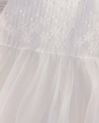 7898 Wholesale High Quality Newborn Short Sleeve Summer Princess Baby Birthday Dress Christening Dresses Baby Dress 6 Months
