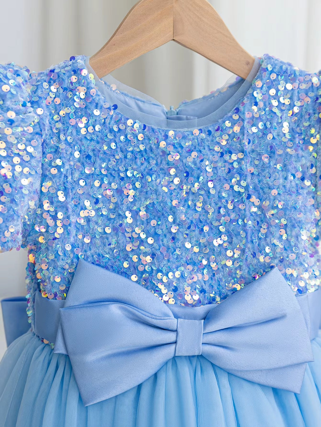 5181 Customizable Fashionable Sequin Little Girls Party Dresses Summer Wear  Princess Dress Kids Formal Wholesale Ball Gown