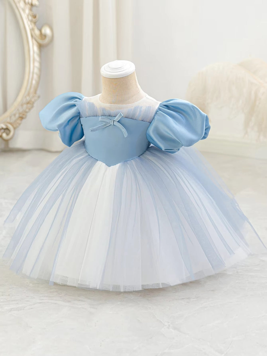 6271 Baby Girls' Party Dress Formal Ball Gown Birthday Ceremony Toddler Girls Dresses Princess Summer Wholesale of Baby Clothes