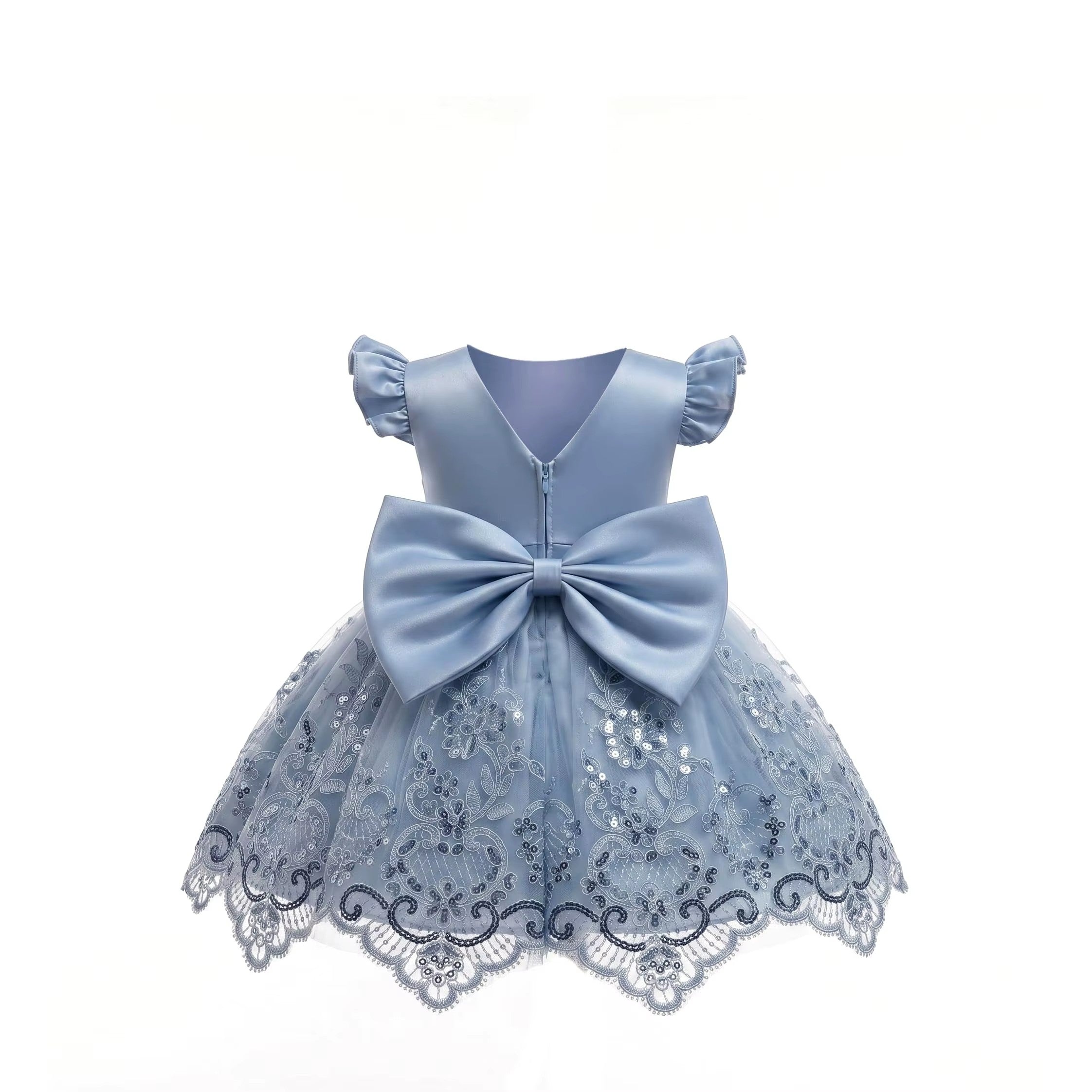 5359 Wholesale Infant Outfit Cotton Baptism Summer Princess Dress for Newborn 1 Year Old Baby Girls 1st Birthday Party Wedding