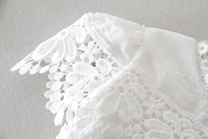 6150 High Quality White Christening Outfits Elegant Fancy Gown Luxury Lace Embroidered with Bonnet Wedding