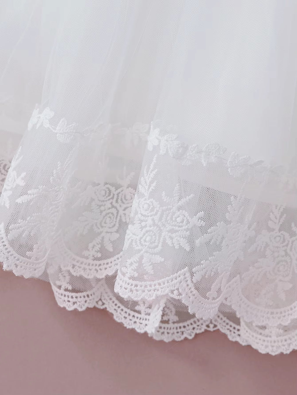7697 Newborn Baby Girl Kids Birthday Luxury White Party Baptism Gowns Princess Dresses 1yr Old Baby Girl Dress
