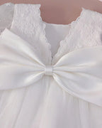5158 Boutique Wholesale Baby Christening Dress Baptism Dress for Baby Girl Wedding Tulle White Latest Design Baby Frock Summer Dress