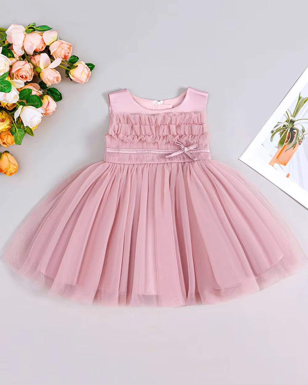5196 Wholesale Summer Baby Dresses Girls' Princess Flower Baby Girl Clothes 6-12 Months Birthday Dress Babies