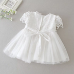 6150 High Quality White Christening Outfits Elegant Fancy Gown Luxury Lace Embroidered with Bonnet Wedding