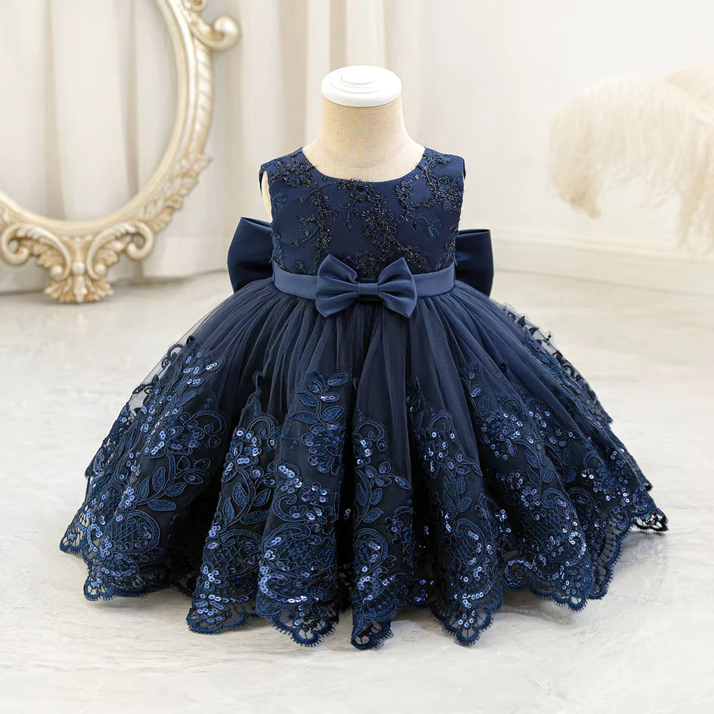 5277 Luxury Formal Western Baby Girl Dress Newborn Summer Simple Fashion New Year Infants Wear Australia Party Vest Dress