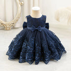 5277 Luxury Formal Western Baby Girl Dress Newborn Summer Simple Fashion New Year Infants Wear Australia Party Vest Dress