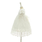 6110 Toddler Dress Clothing White Lace Short Sleeve Baptism Dress Princess Girl Christening Gown With Hat Baby Dresses