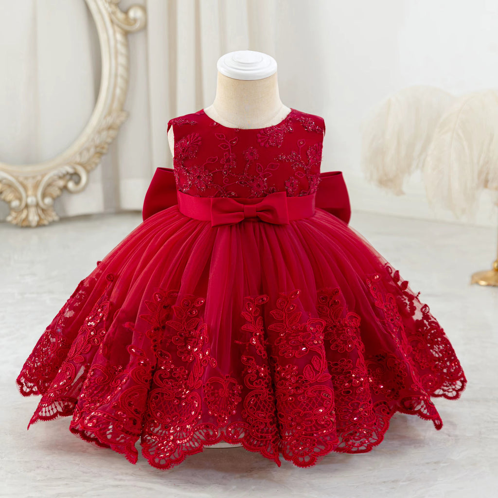 5277 Luxury Formal Western Baby Girl Dress Newborn Summer Simple Fashion New Year Infants Wear Australia Party Vest Dress