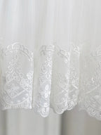 5175 Little Girls Dresses White Elegant Princess Dress Embroidery Birthday Party Frocks Kids Wear Wholesale