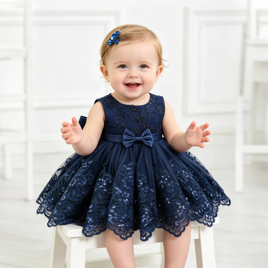 5277 Luxury Formal Western Baby Girl Dress Newborn Summer Simple Fashion New Year Infants Wear Australia Party Vest Dress