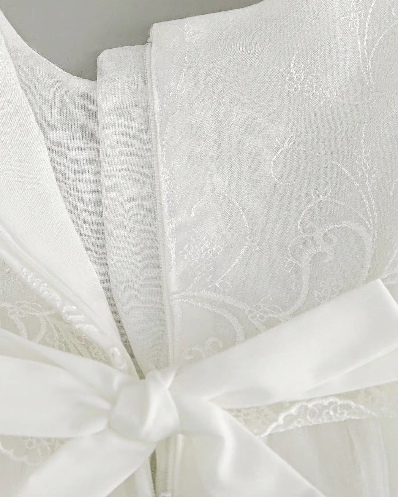 7952 New Newborn Baby Clothes Baptism Dress for Baby Girl Birthday Party White Long Sleeves Fluffy Baby Dresses 0-12 Months Suit