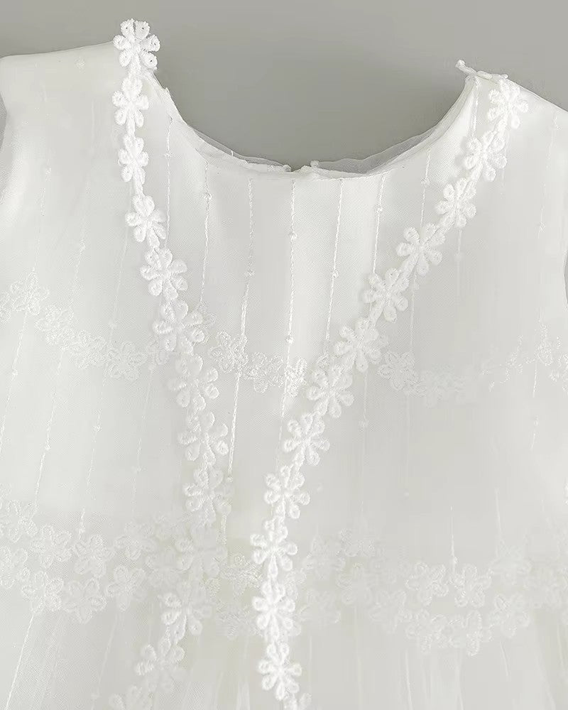 7955 Baby Dresses Princess Christening Gown Birthday Baby Dresses 0-12 Months Baby Clothing for Summer