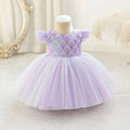 5283 2 Years Baby Girl Party Wear Dress Fluffy Wholesale Baby Dress One Year Old Birthday Dress Summer Romper Dress Designs for Girls