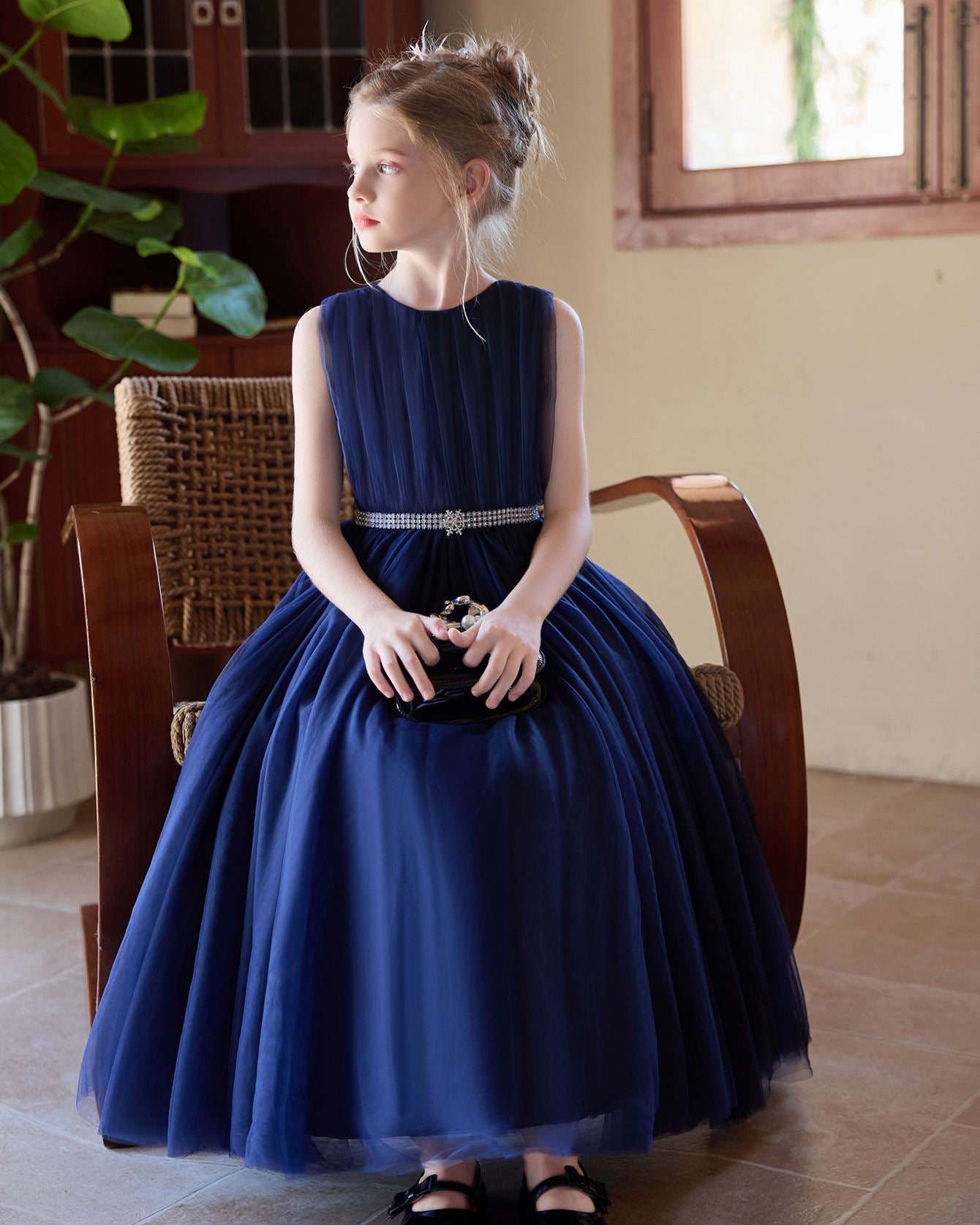 5260 Wholesale Party Dress for Kids Tulle Princess Elegant Dresses for Girls Pageant 8 Years Old High Quality Gowns
